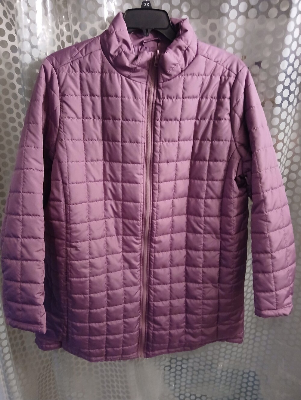 Woman Within 35" Quilted Plus Size 18/20 Jacket - Mauve.    FF#469